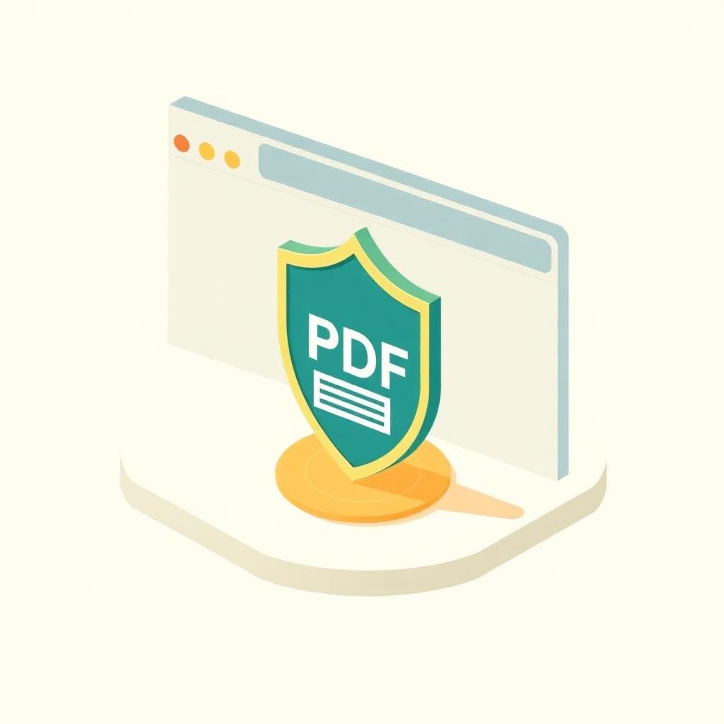 Cartel Privacidad: puño protegiendo un PDF, cadena rota que dice cloud upload