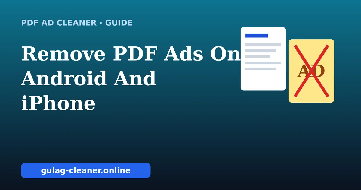 Remove PDF Ads On Android And iPhone: Step-By-Step Guide cover image